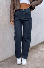 Abrand Kaley Slouch Blue Denim Jeans Image