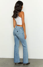 Abrand April 99 Low Boot Blue Denim Jeans Image