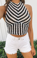 Adalia Checker Board Halter Top Image