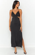 Amani Black Cut Out Maxi Dress Image