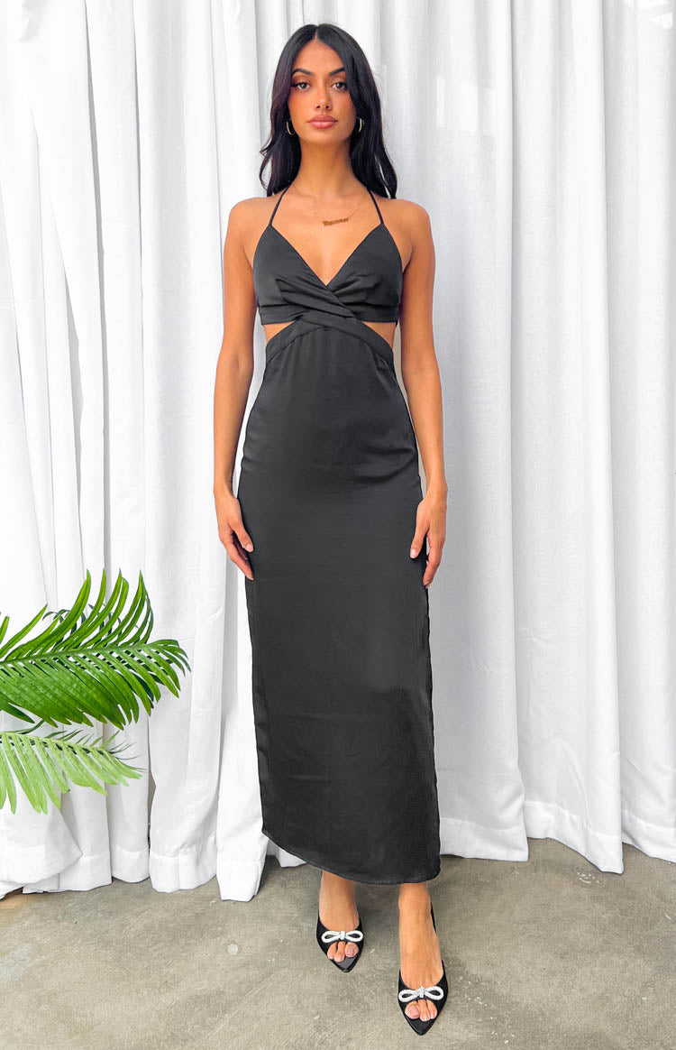Amani Black Cut Out Maxi Dress Image