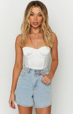 American Girl White Strapless Corset Image