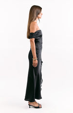 Anica Black Off Shoulder Maxi Dress Image