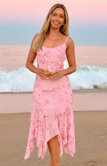 Another World Pink Sequin Midi Dress Image