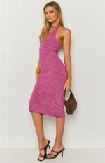 Bailee Spacedye Midi Dress Pink Image