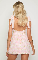 Bambi Pink Floral Mini Dress Image