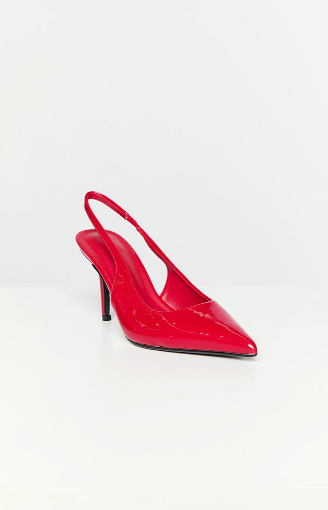 Billini Blondie Strawberry Red Patent Heels – Beginning Boutique NZ
