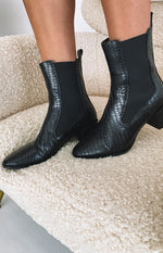 Billini Orsola Boots Black Gecko Image