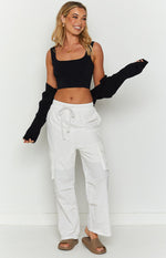 Briar White Cargo Pants Image
