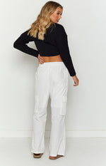 Briar White Cargo Pants Image