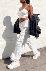 Briar White Cargo Pants Image
