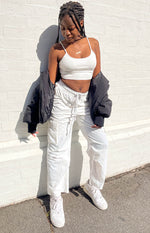 Briar White Cargo Pants Image