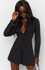 Broken Heart Shirt Dress Black Image