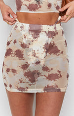 Chiba Mesh Skirt Tie Dye Image