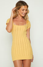Cable Yellow Mini Dress Image