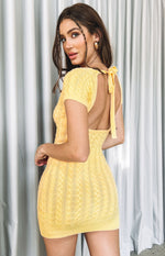 Cable Yellow Mini Dress Image