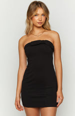 Carminia Black Bow Mini Dress Image