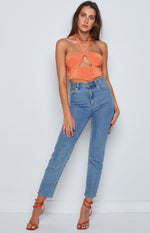 Castel Orange Halter Top Image