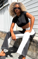 Chantal Black Cropped Tee Image