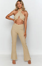 Cher Rib Pants Gold Image