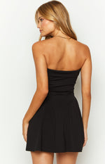 Chevy Black Strapless Mini Dress Image