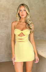 Edeline Yellow Mini Dress Image