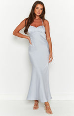Elise Ice Blue Midi Dress Image