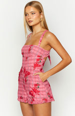 Elliot Pink Floral Playsuit Image