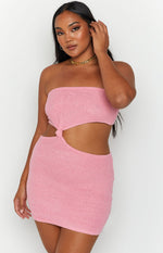 Fiona Pink Strapless Mini Dress Image