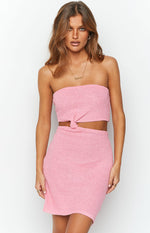 Fiona Pink Strapless Mini Dress Image