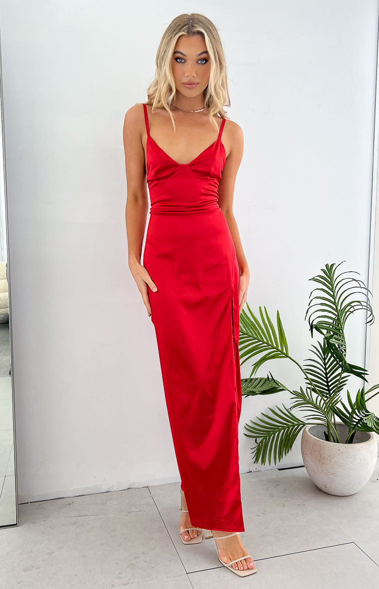 Freesia Red Formal Maxi Dress | Beginning Boutique NZ Freesia Red Formal Maxi Dress | Beginning Boutique NZ