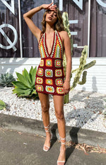 Harmon Crochet Dress Multi Image