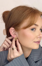 Hollie Gold Chunky Hoop Earrings (FREE over $130) Image