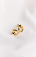 Hollie Gold Chunky Hoop Earrings (FREE over $130) Image