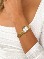 Horatia Gold Square Face Chain Watch (FREE over $220) Image