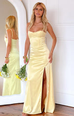 Lailani Yellow Corset Maxi Dress Image