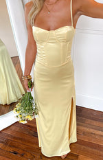 Lailani Yellow Corset Maxi Dress Image