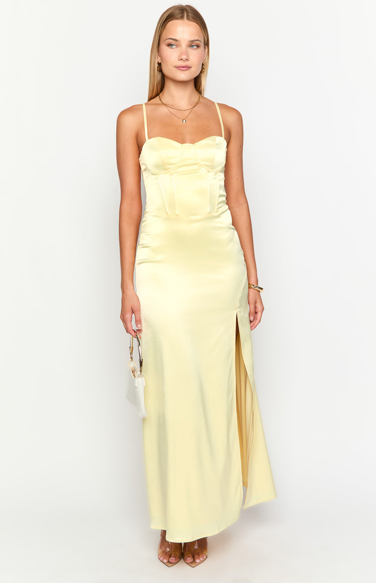 Lailani Yellow Corset Maxi Dress Image