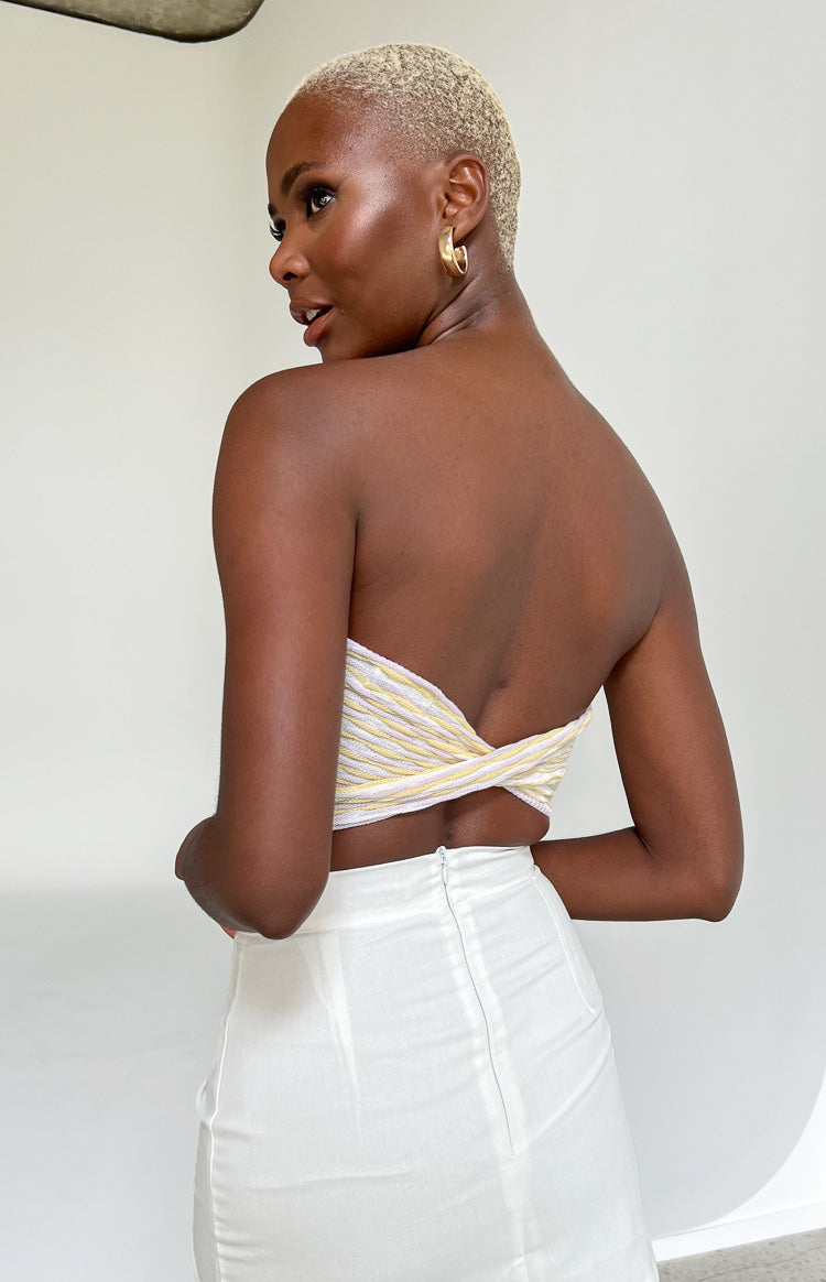 Laylah Multi Knit Tube Crop Top Image
