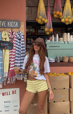 Leo Yellow Micro Shorts Image