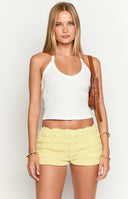Leo Yellow Micro Shorts