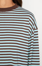 Lioness Bloom Chocolate Sea Stripe Long Sleeve Top Image