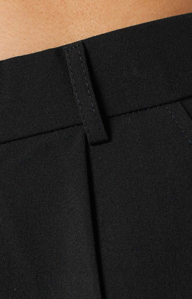 Malcolm Black Straight Leg Pants Image