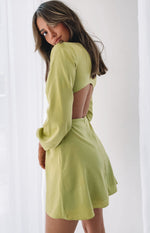Mars Twist Mini Dress Green Image