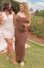 Melrose Brown Maxi Dress Image
