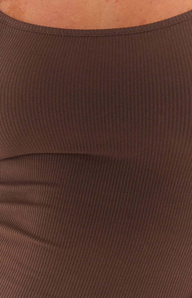 Melrose Brown Maxi Dress Image