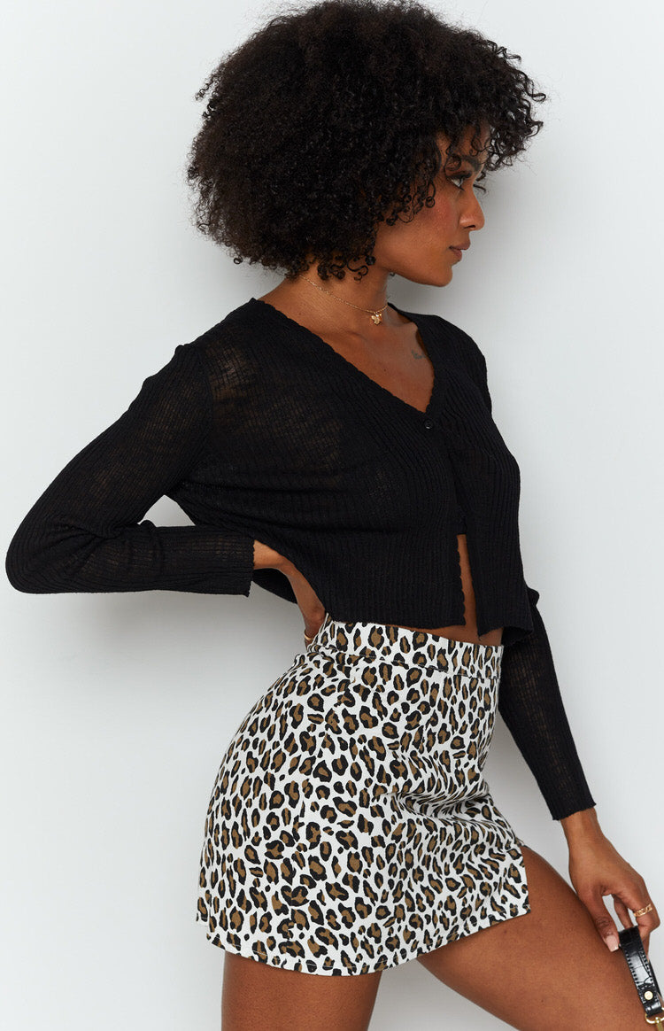 Milan Mini Skirt Leopard Image