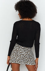 Milan Mini Skirt Leopard Image