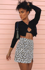 Milan Mini Skirt Leopard Image