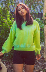 Overland Bleach Sweater Green Image